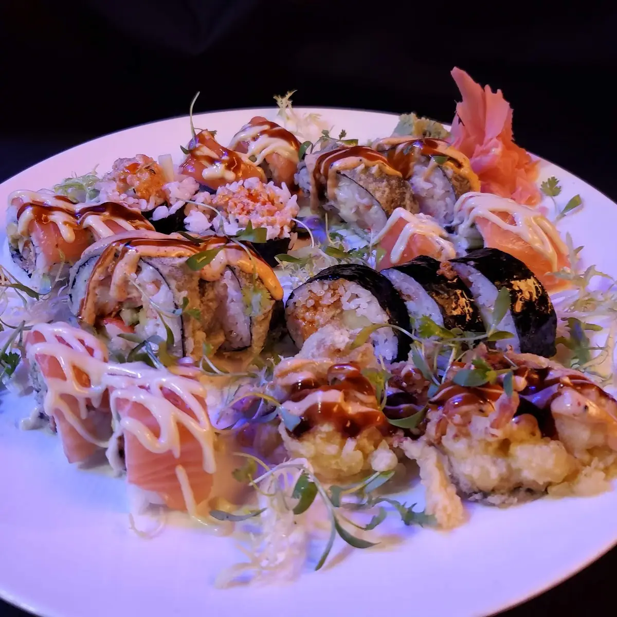 Godzilla Roll Red Moon Roll 911 Tuna Roll