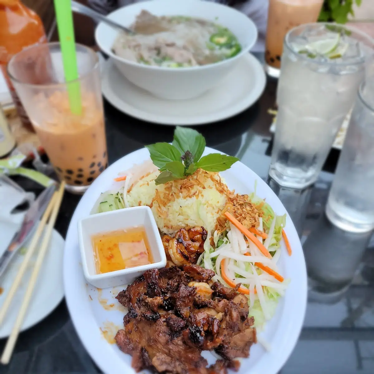 Grilled Lemongrass Chicken Noodles