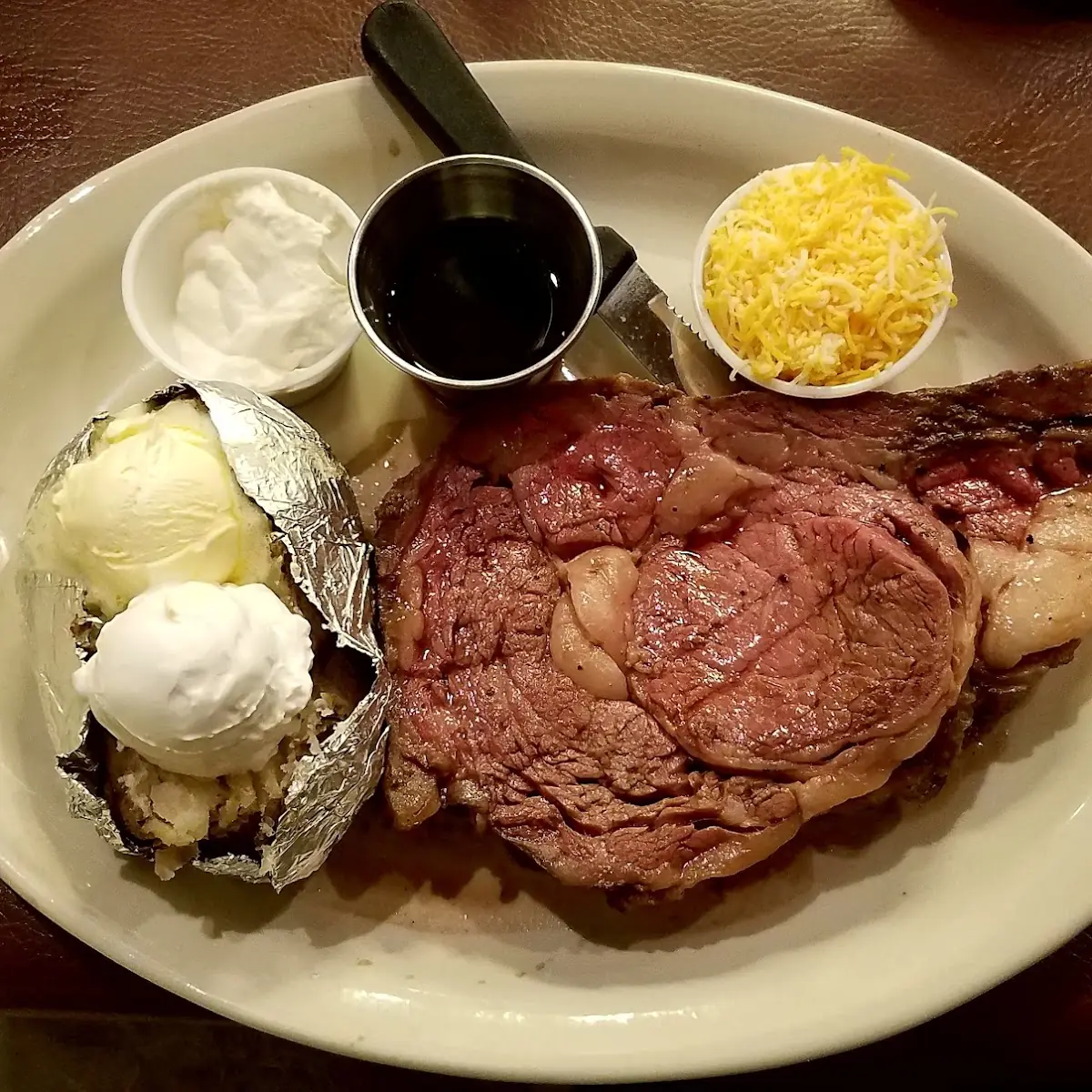 Prime Rib with Baked Potato