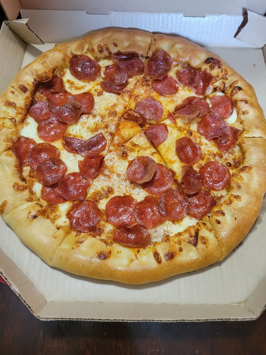 Stuffed Crust Pepperoni Pizza