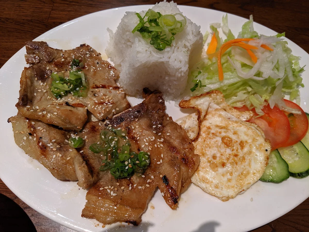 Grilled Pork Chop & Egg