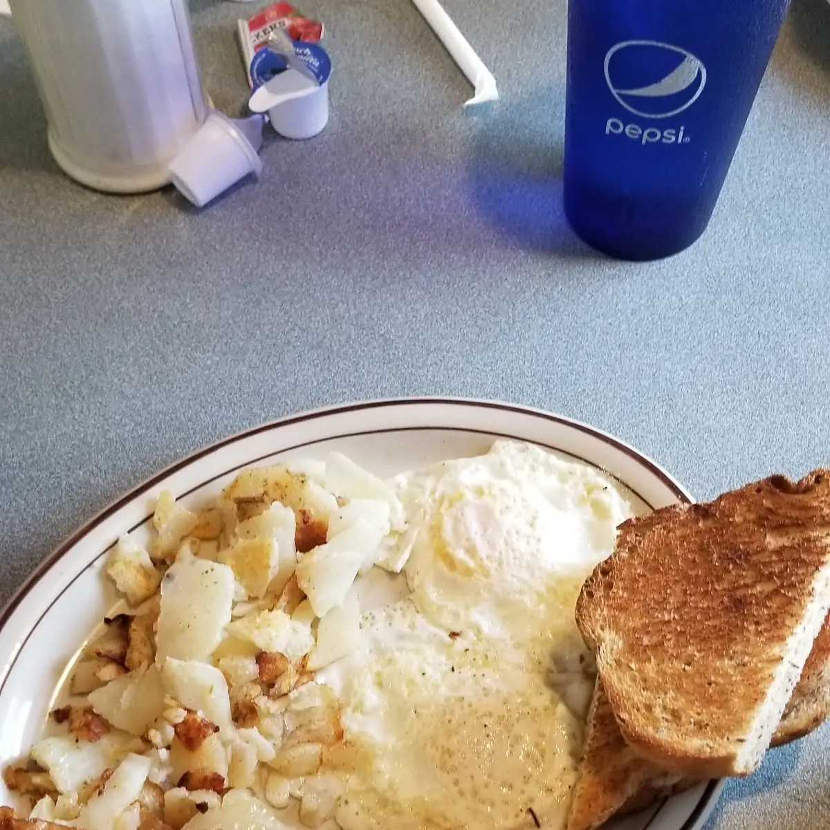 Eggs Bacon Home Fries Toast
