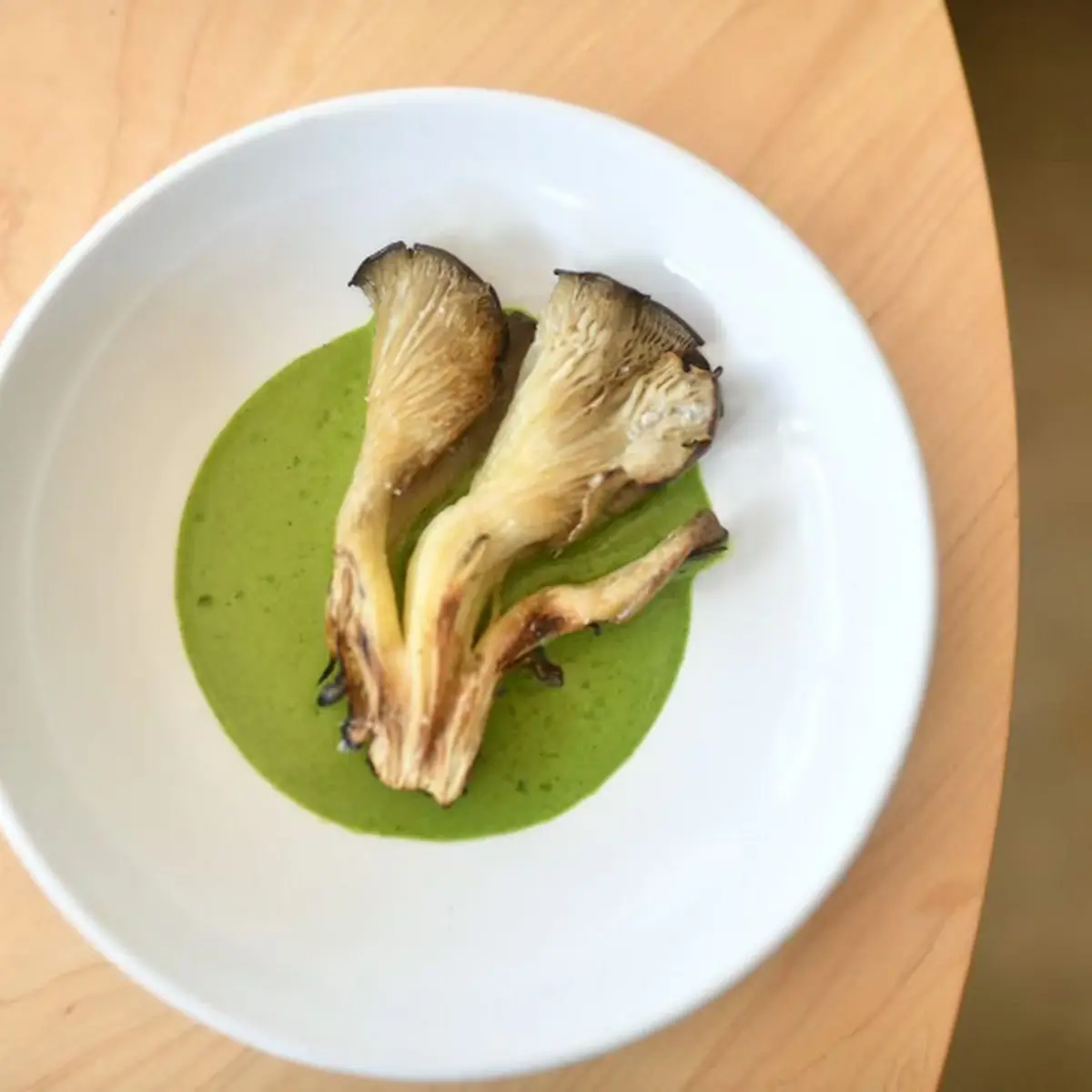Blue Oyster Mushroom Salsa Verde