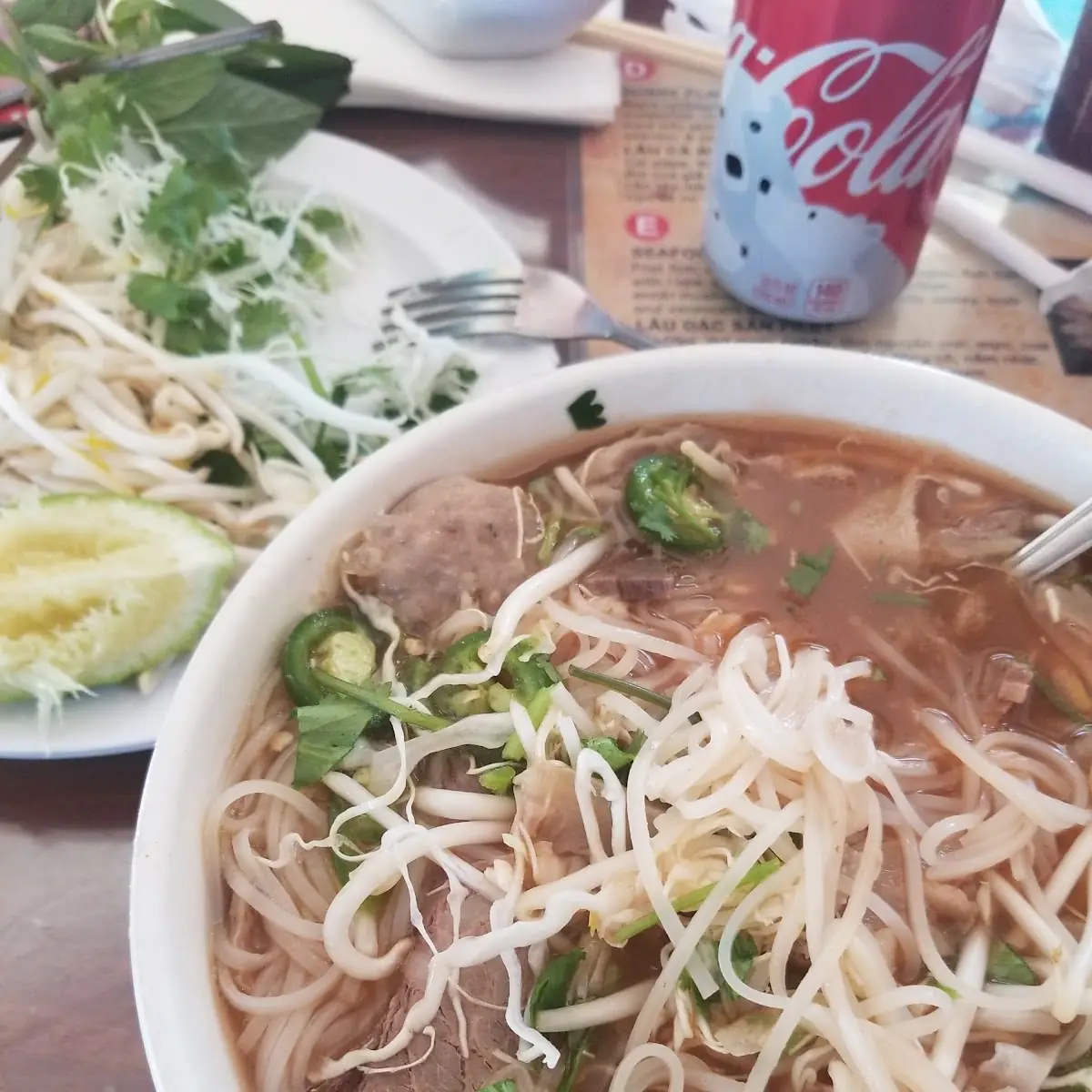 Beef Pho with Tripe Tendon and Steak