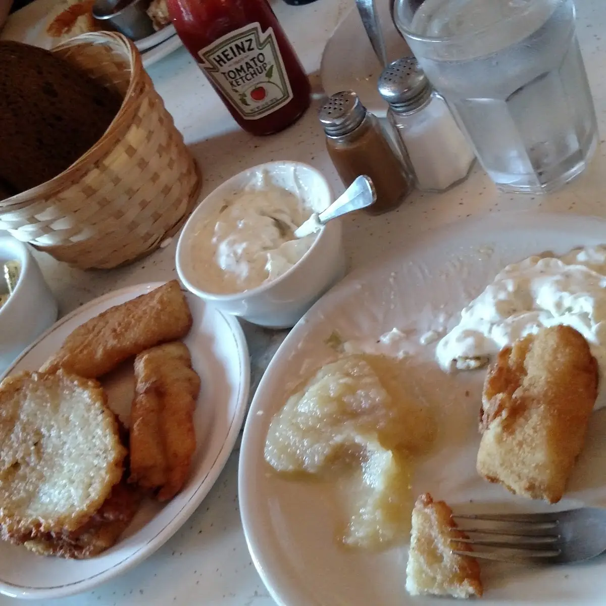Beer Battered Fish Potato Pancakes