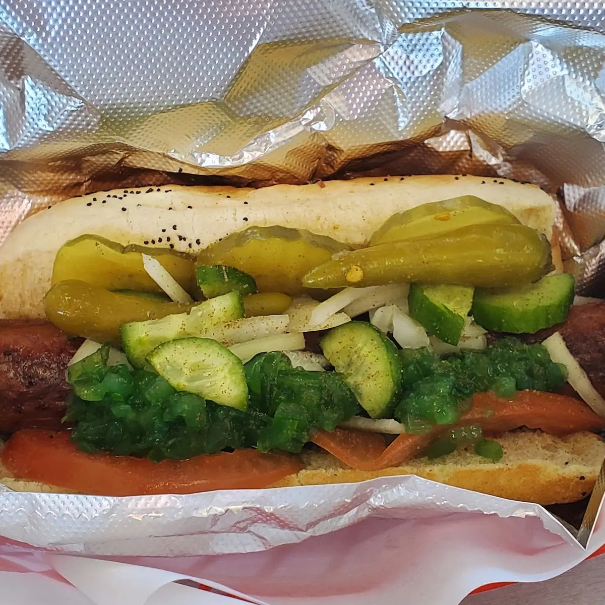 1 4 lb Beef Chicago Hot Dog