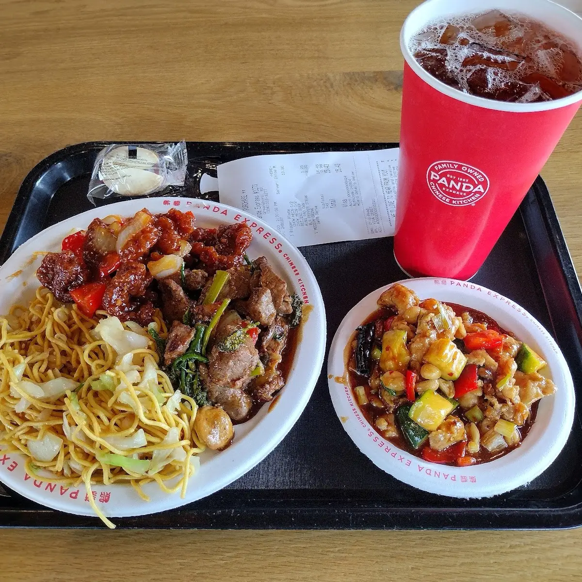 Lo Mein Noodles with Three Entrees