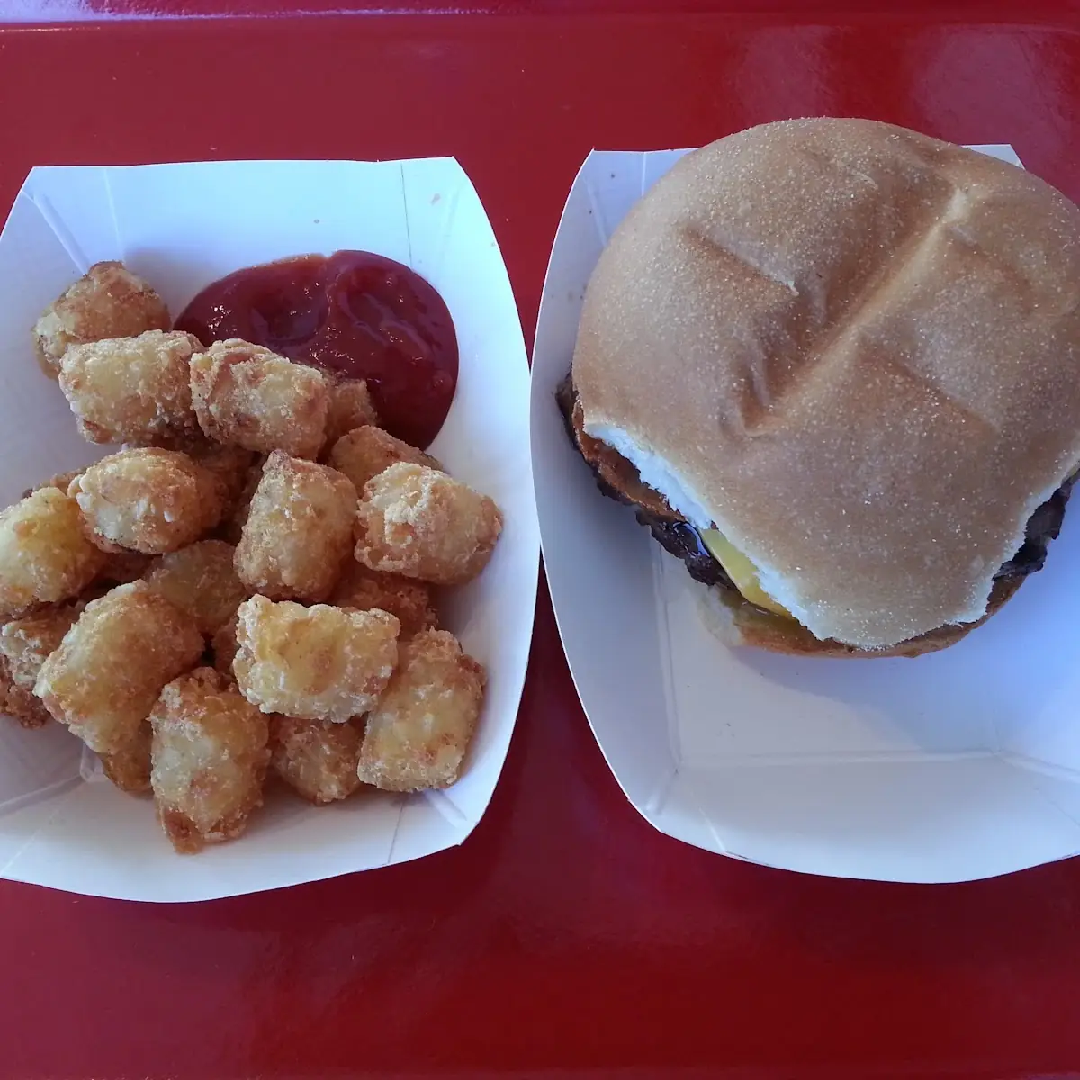 Bacon Cheeseburger & Tots