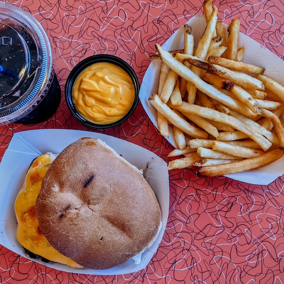 Cheeseburger with French Fries