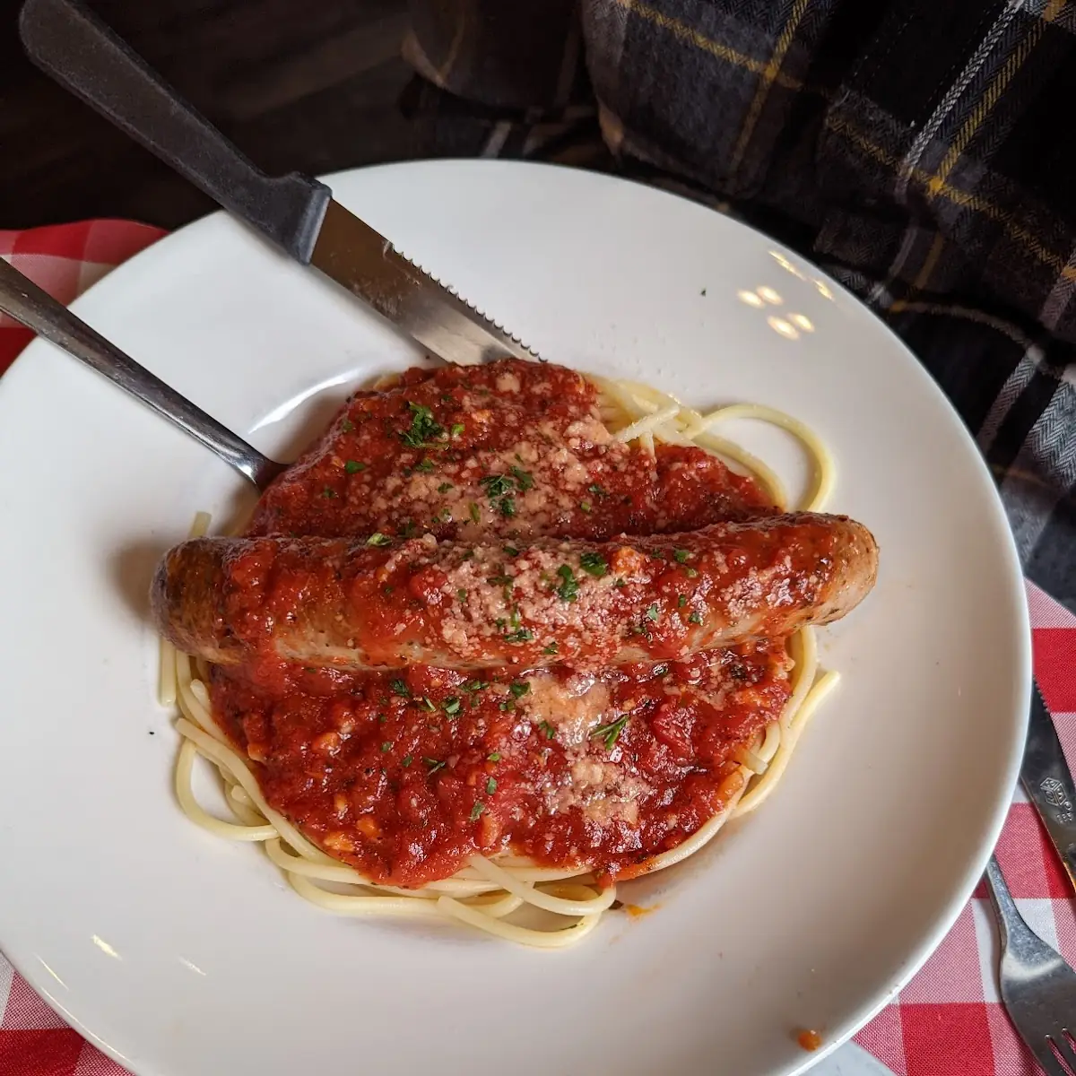 Spaghetti with Italian Sausage