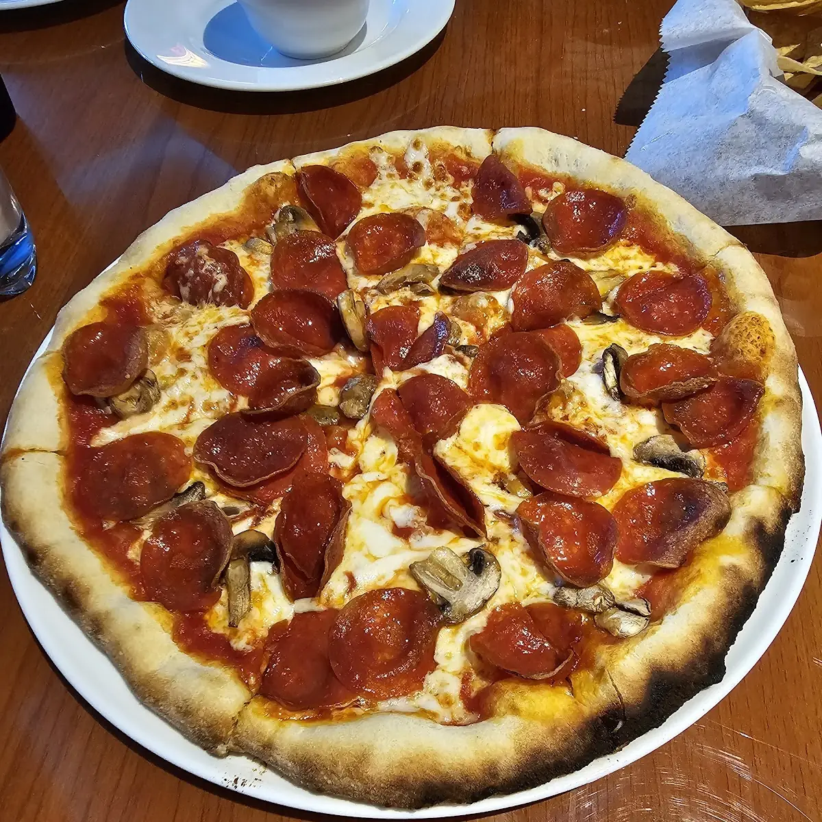 Pepperoni and Mushroom Pizza