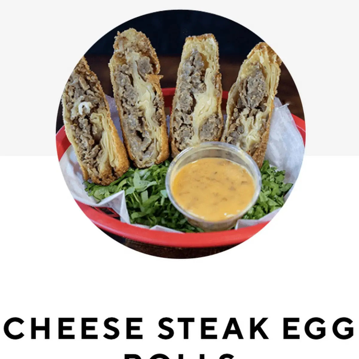 Cheesesteak Egg Rolls with Spicy Cheese Dip