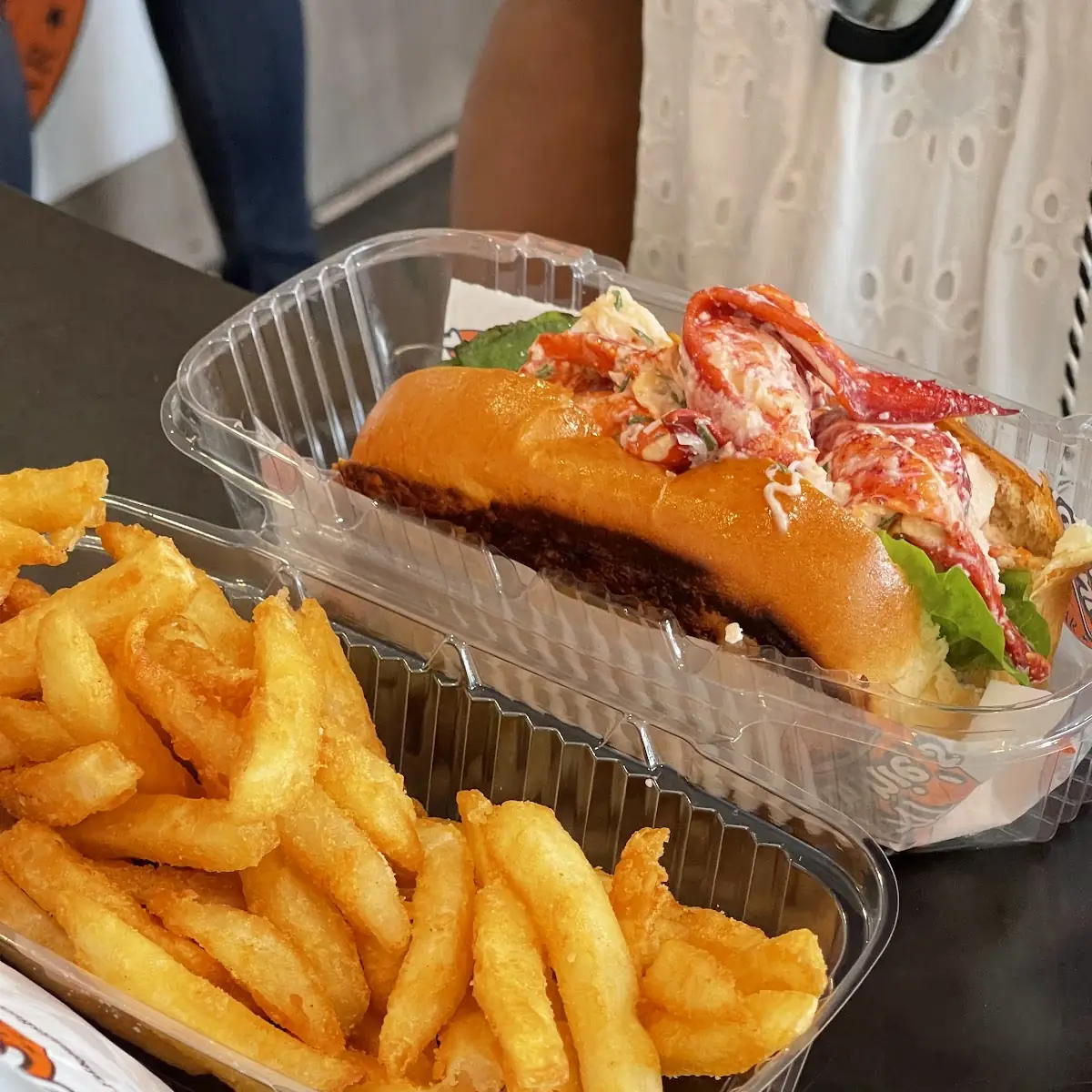 Lobster Roll and Fries