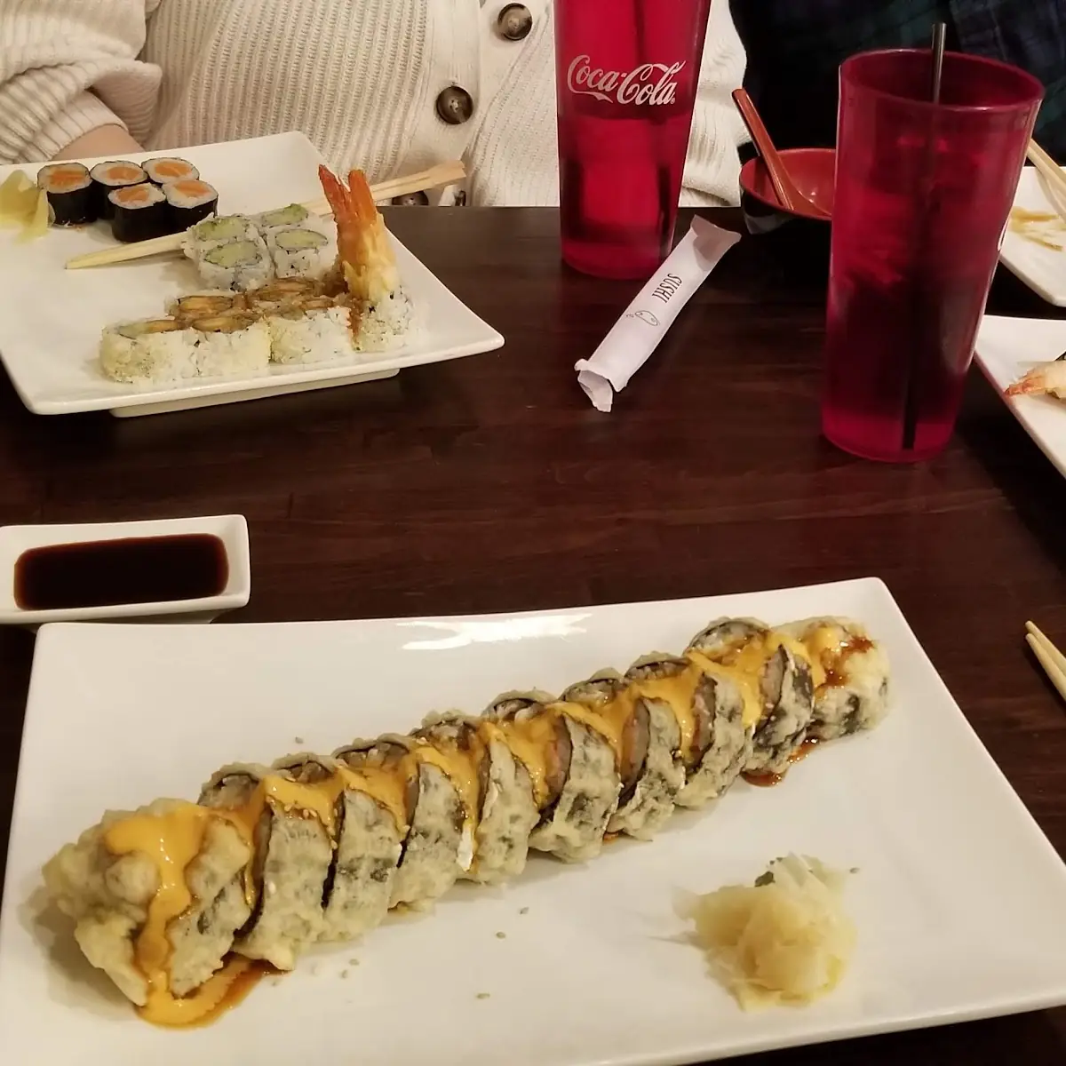 Assorted Sushi Rolls with Sauce