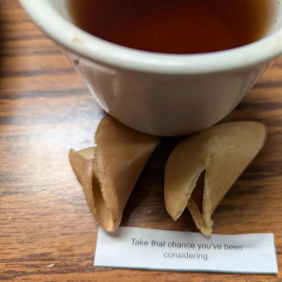 Hot Tea with Fortune Cookie