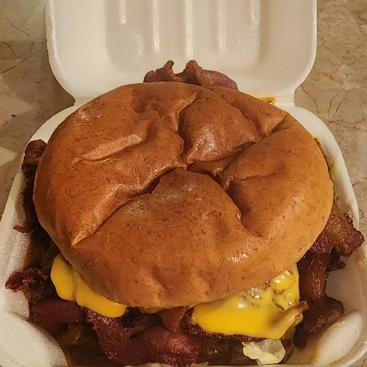 Chili Cheese Bacon Cheeseburger Deluxe