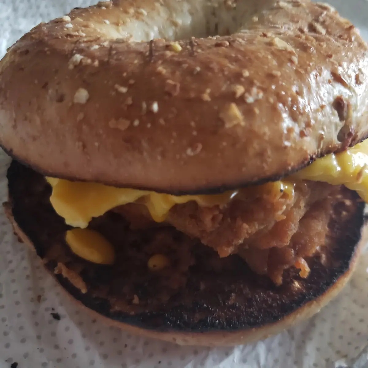 Chicken Egg & Cheese Bagel