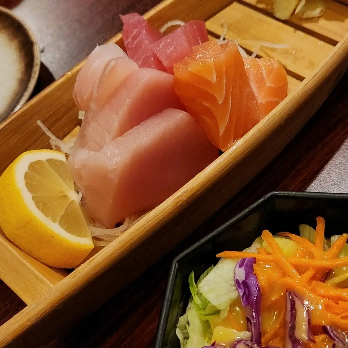 Sashimi and House Salad