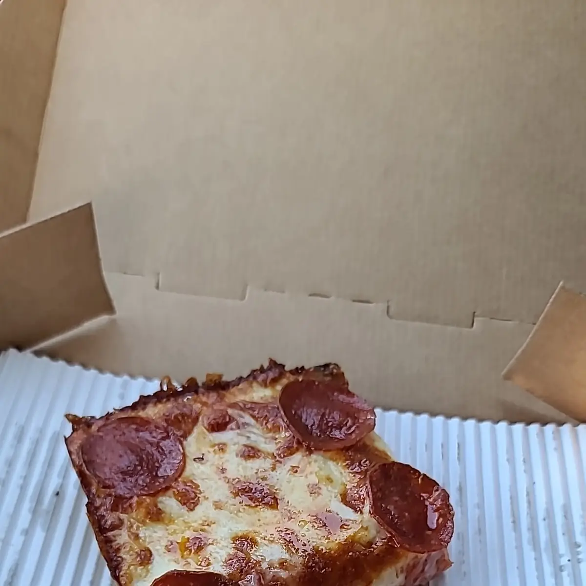 Pepperoni Detroit Style