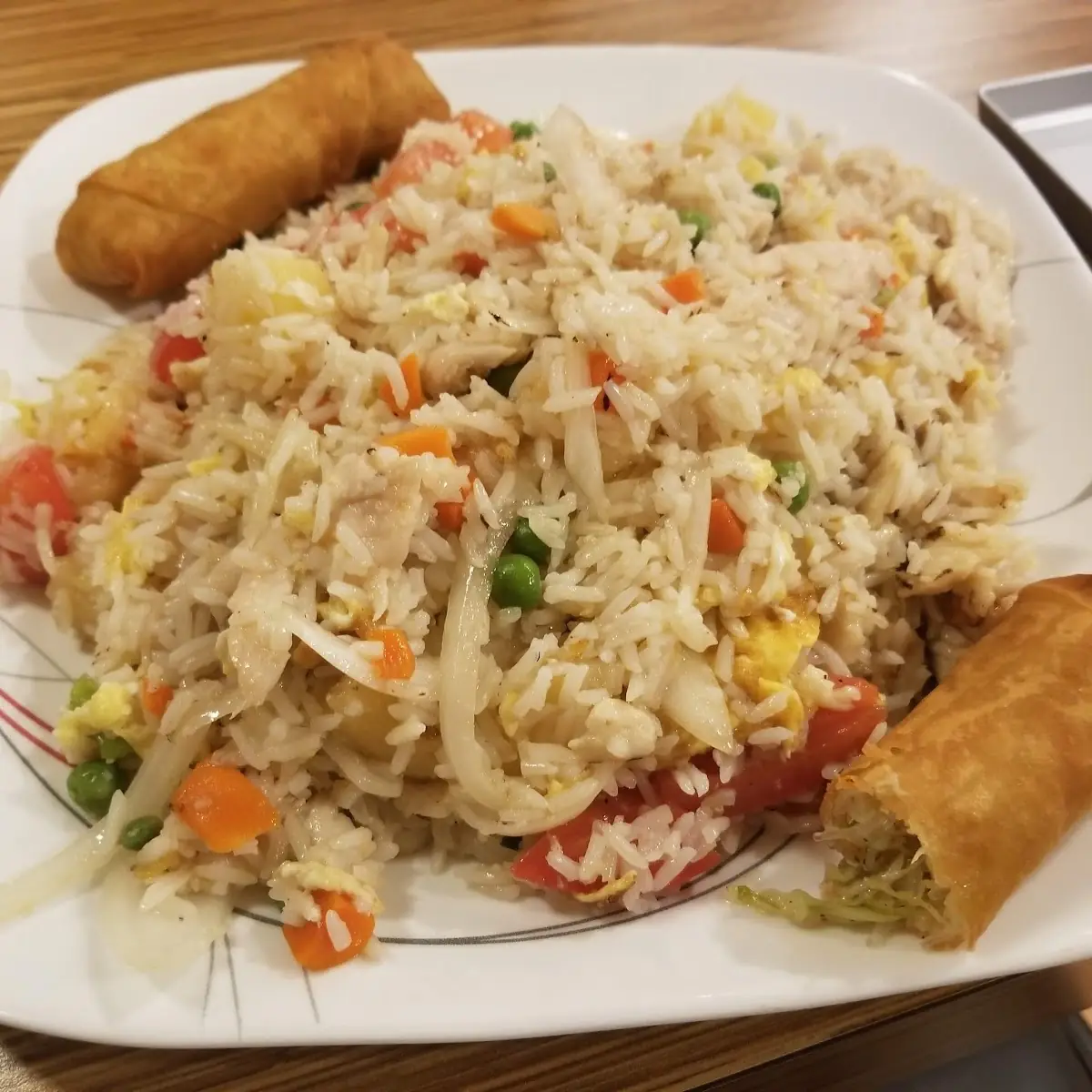 Chicken Fried Rice Spring Roll