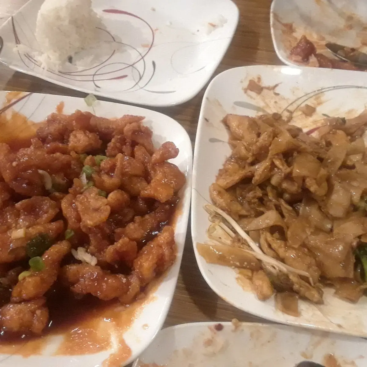 Orange Chicken & Chicken Pad See EW