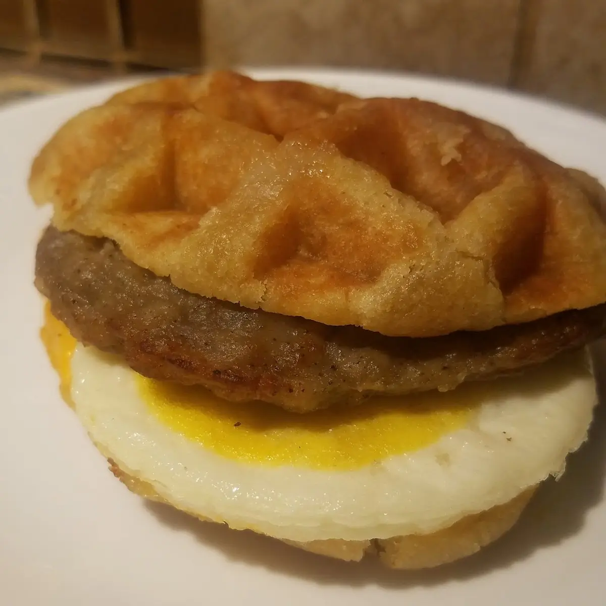 Waffle Breakfast Sandwich