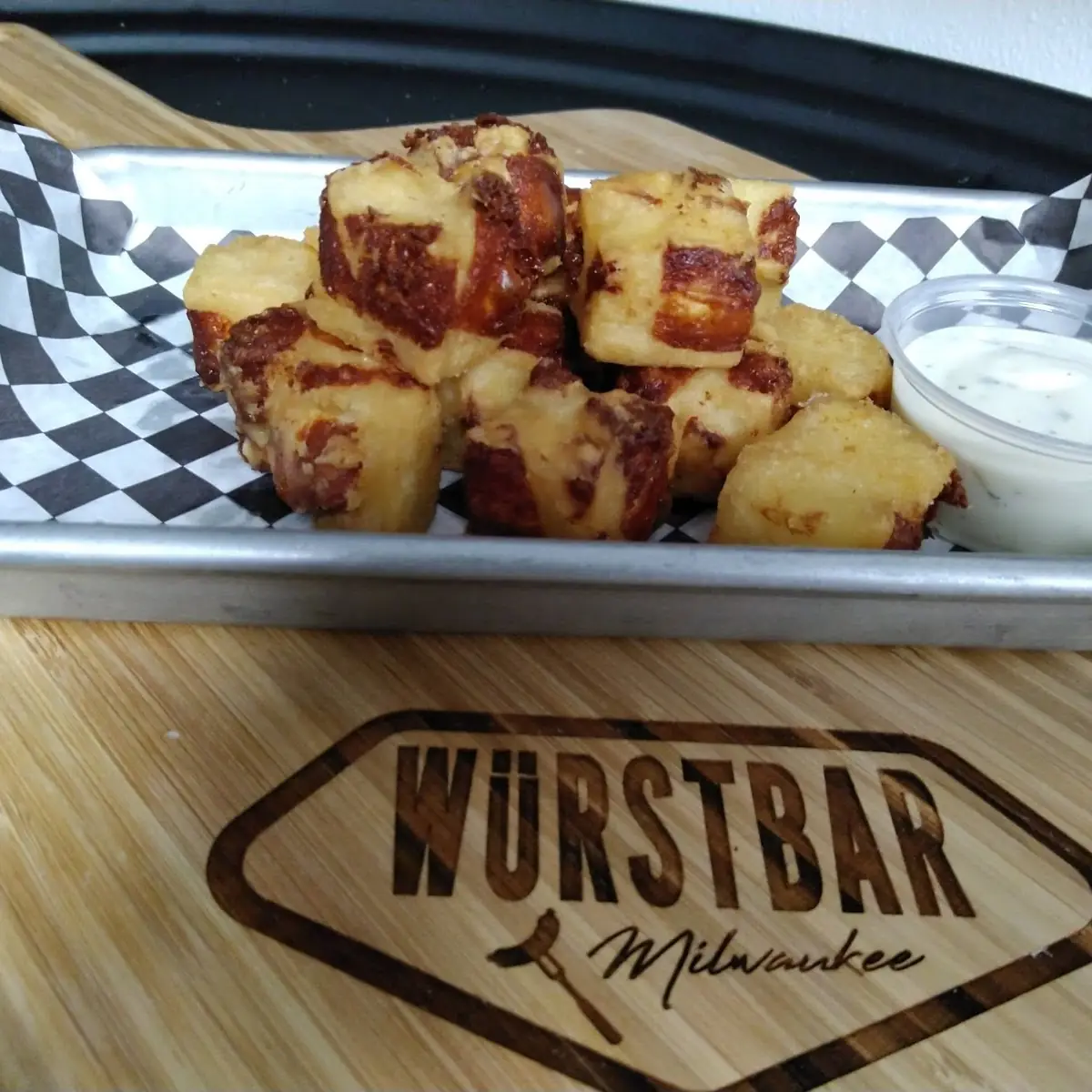 Currywurst Plate Shwifty Grilled Cheese