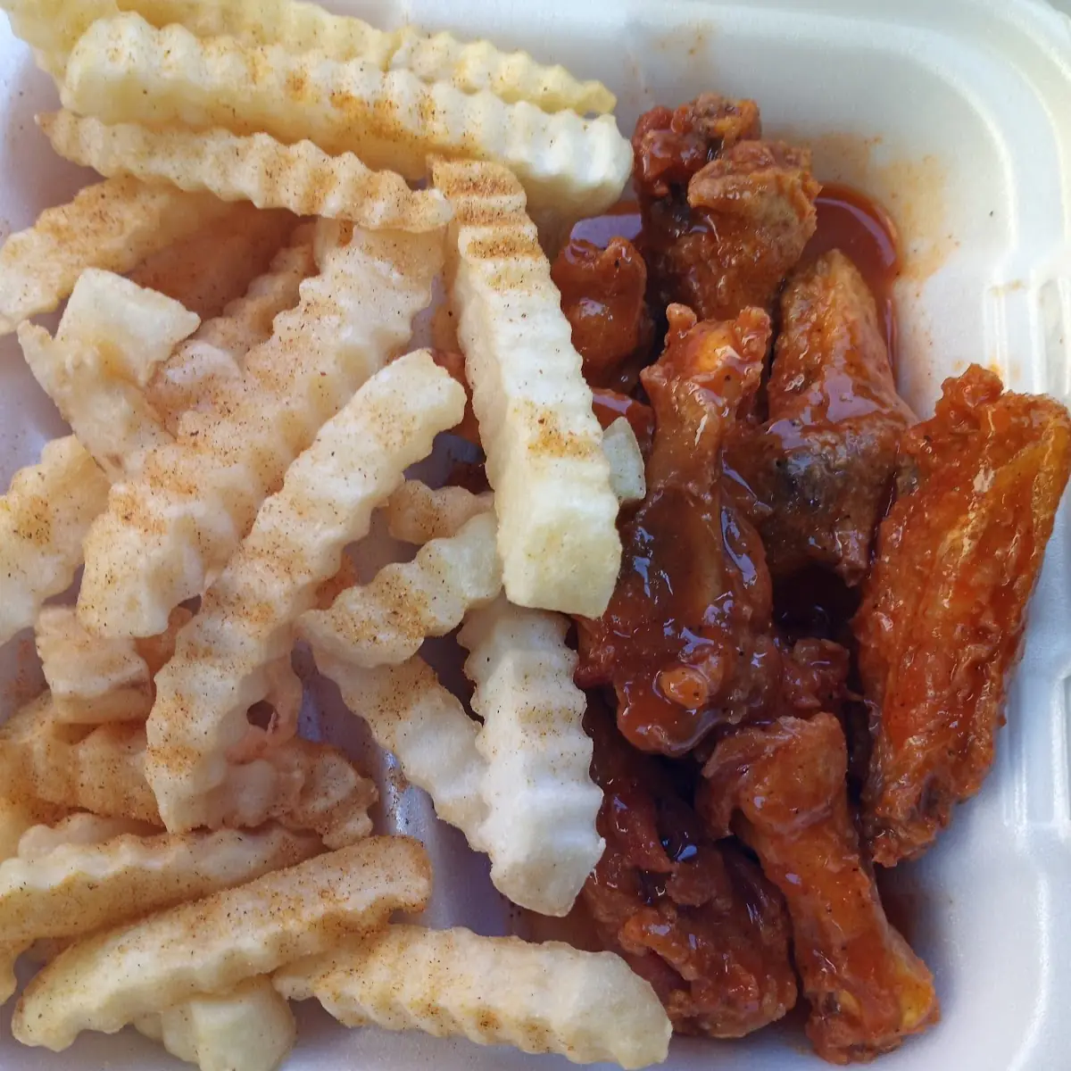Hot Wings and Fries