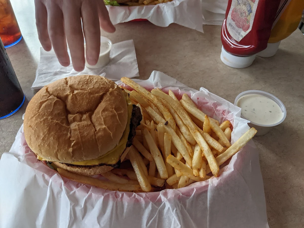 Cheeseburger and Fries
