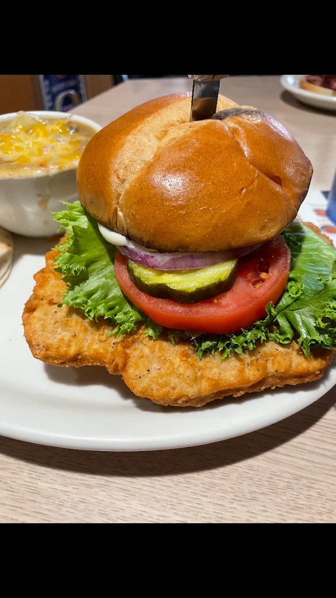 Large Pork Tenderloin Sandwich