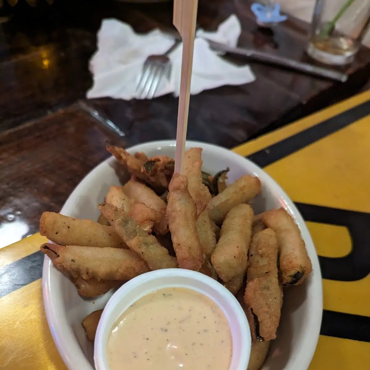 Vegan Battered Fried Pickles