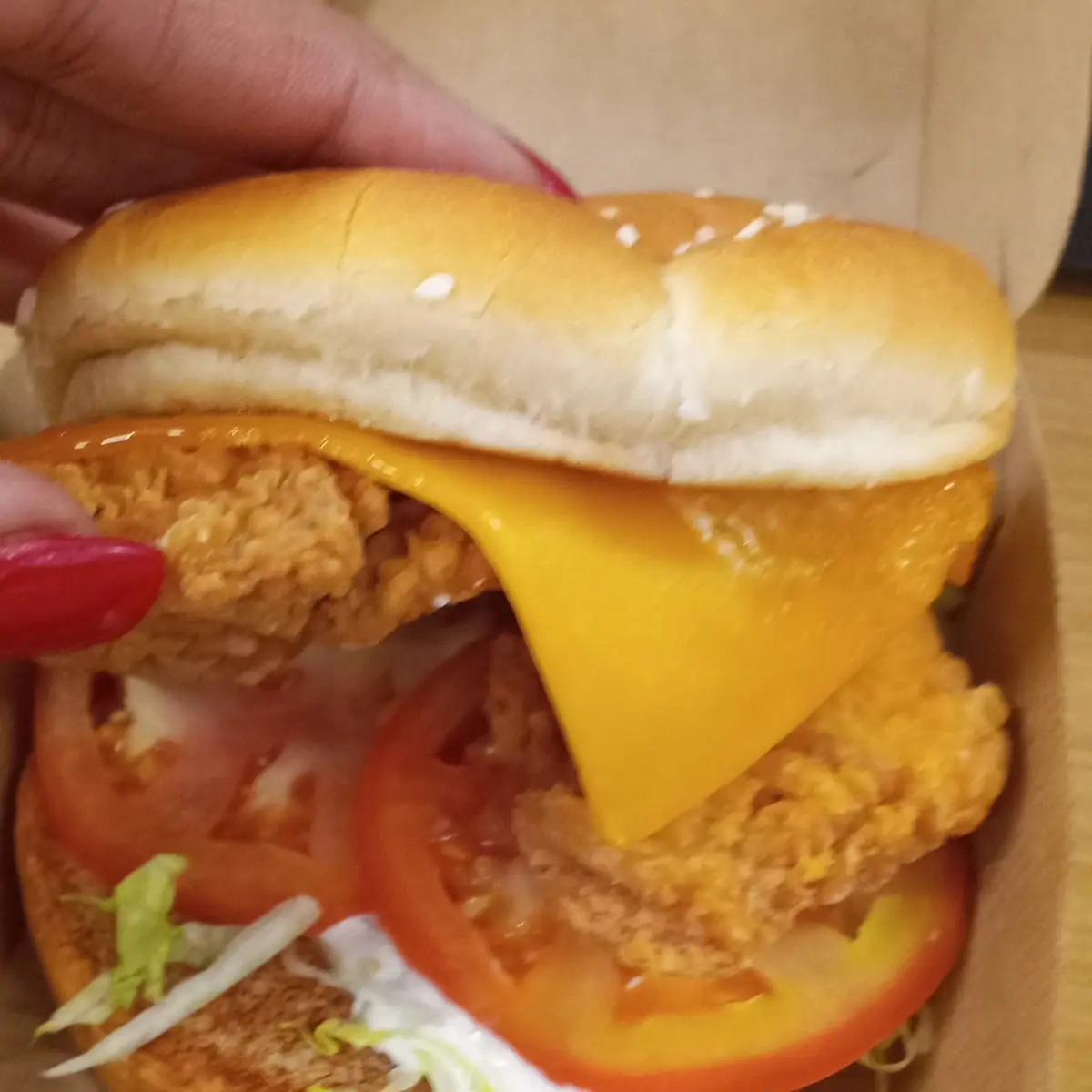 Cheddar Cheese Ranch Chicken Sandwhich