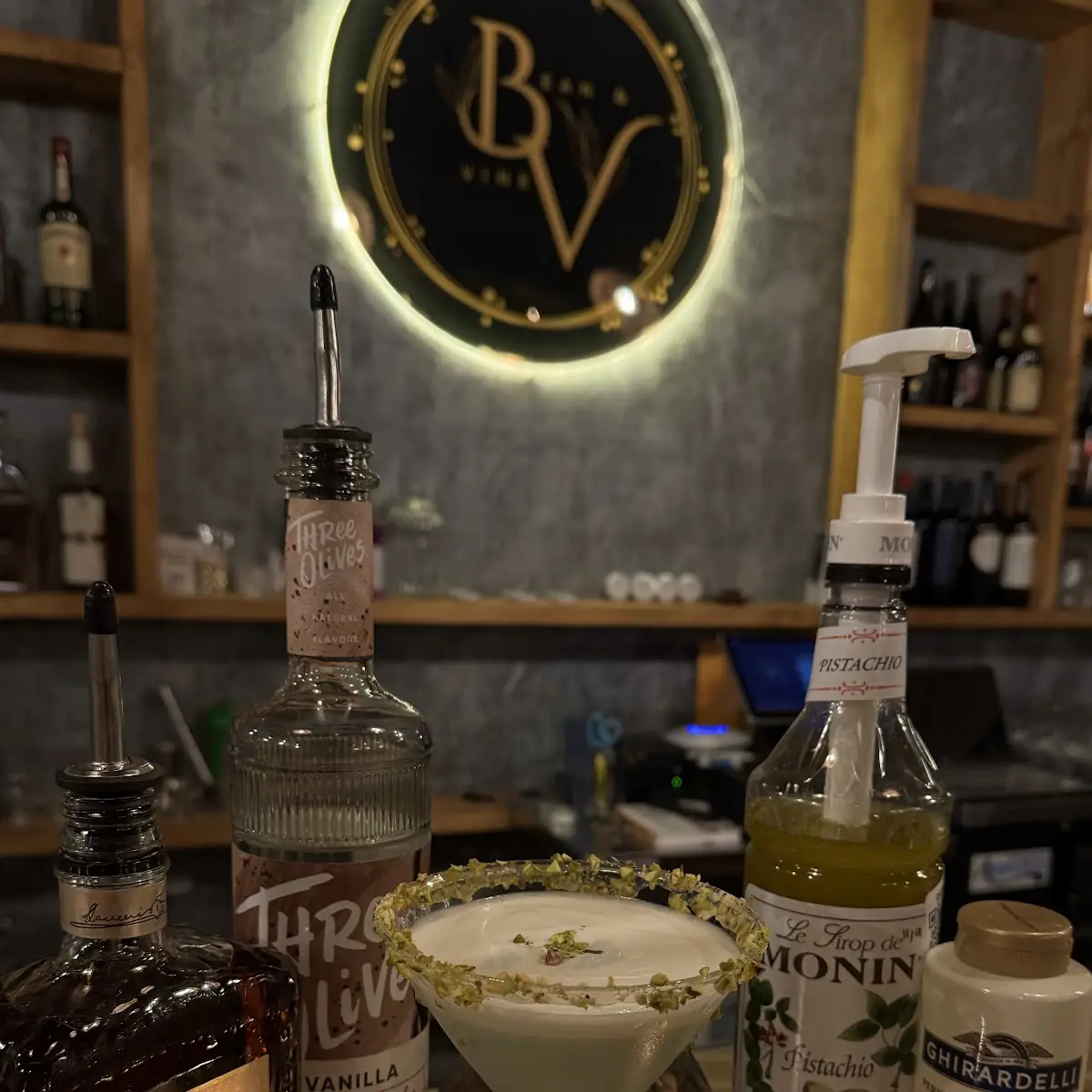White Chocolate Pistachio Martini