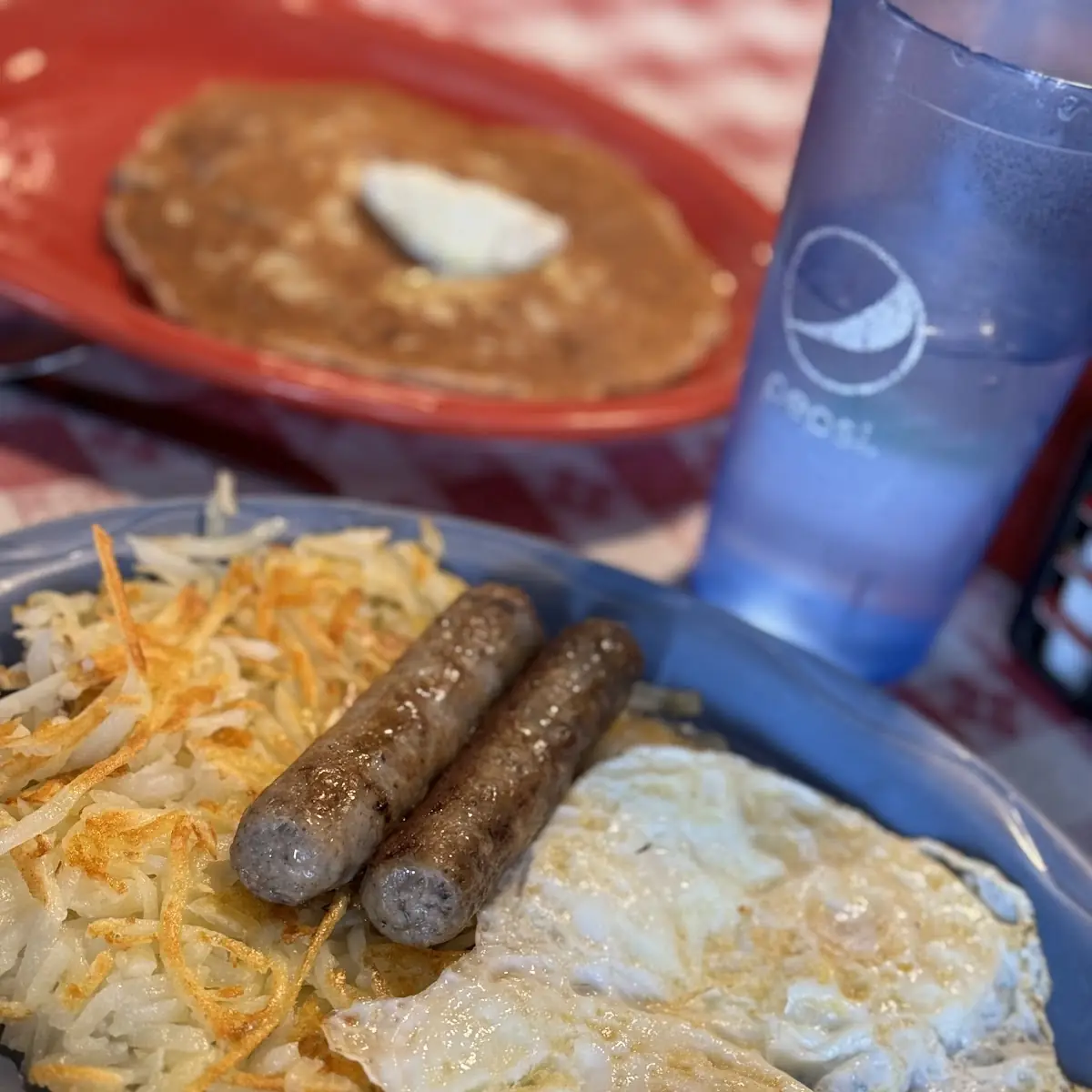 Eggs over Medium Sausage Links Hash Browns