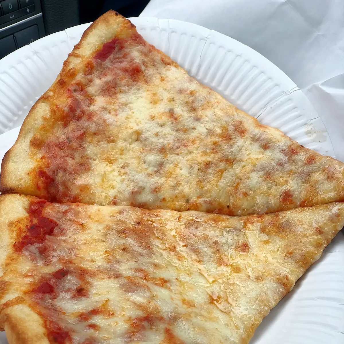 Plain Cheese Pizza Slice
