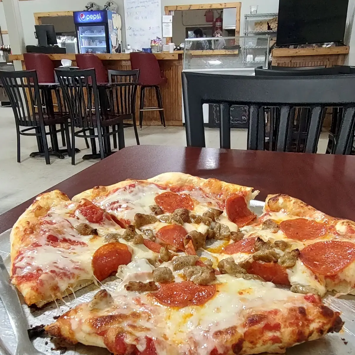 Pepperoni and Sausage Pizza