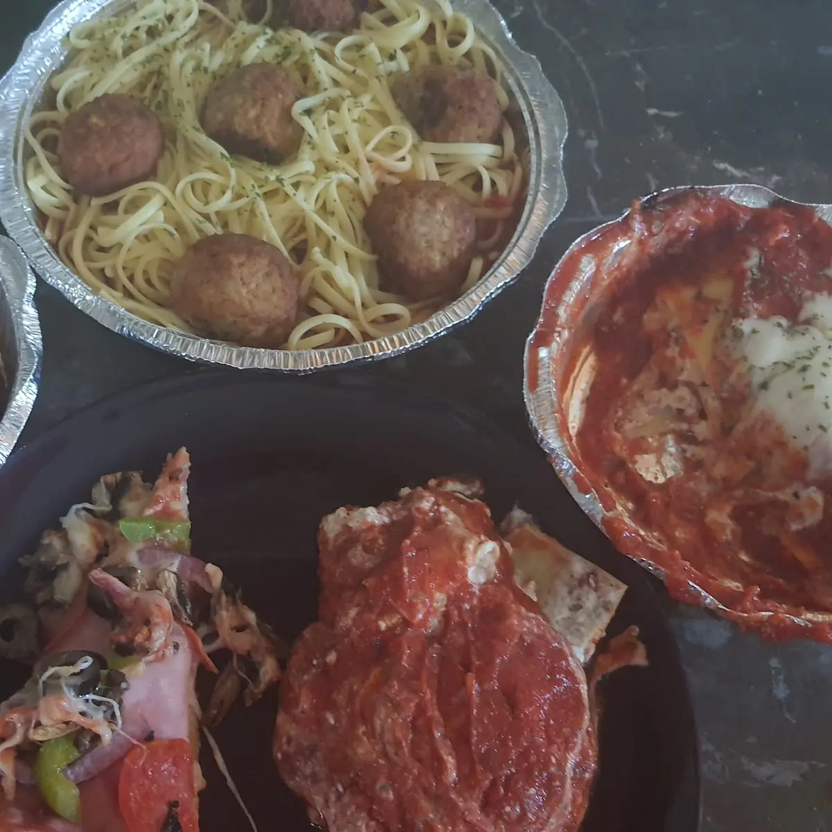 Chicken Wings Spaghetti with Meatballs Lasagna Dinner Pepperoni Pizza