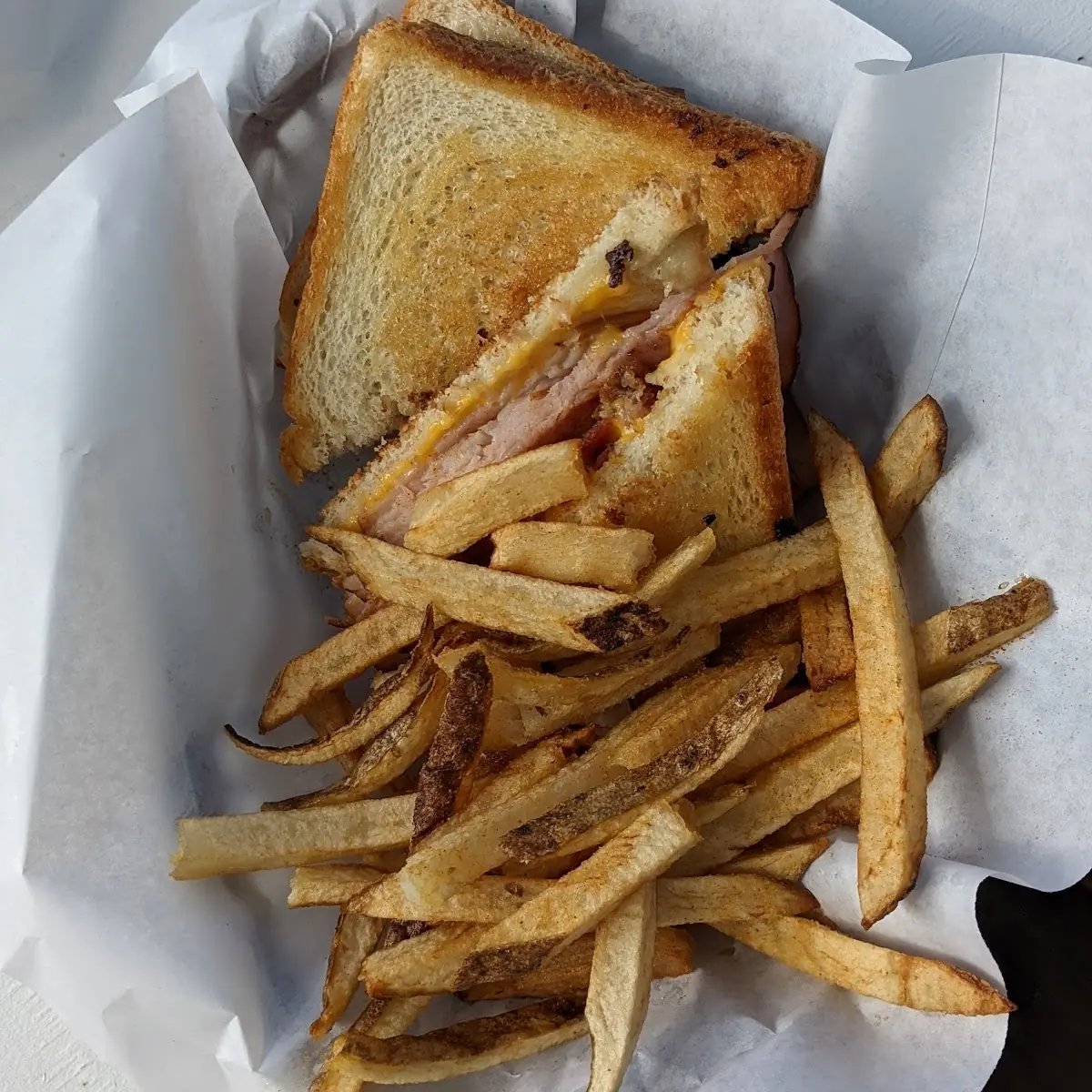 Turkey Ham and Bacon Melt