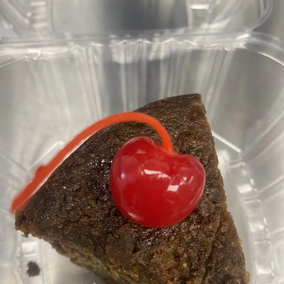 Jamaican Black Fruit Cake Slice