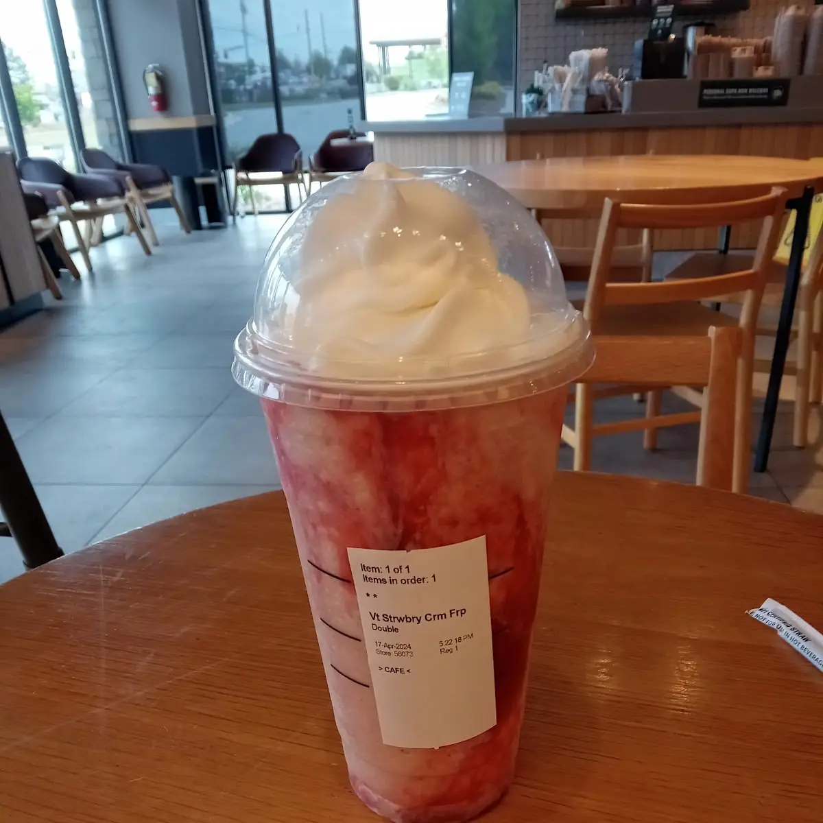 Strawberry Creme Frappe