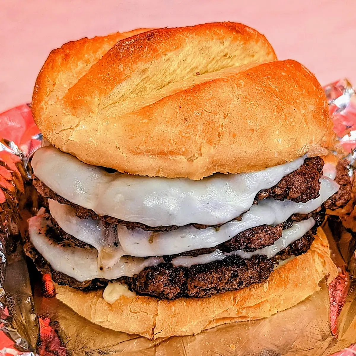 Triple Cheeseburger with Provolone