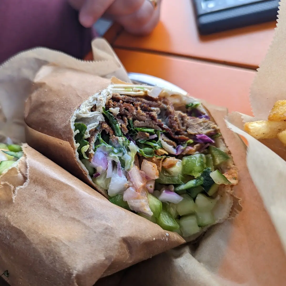 Street Cart Falafel Wrap