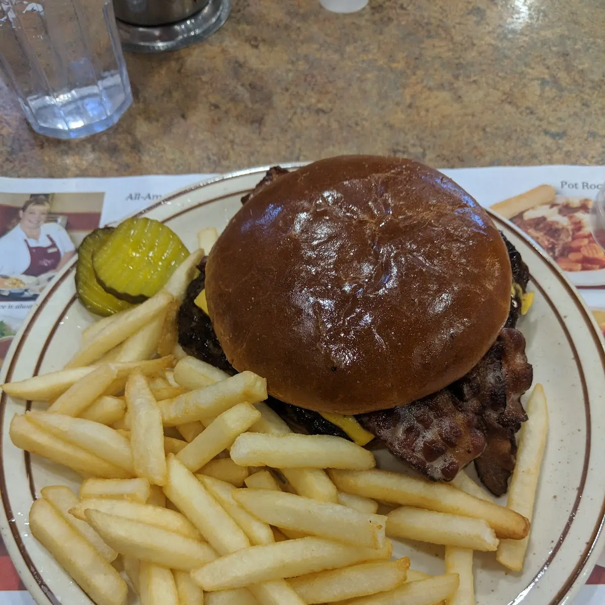 Bacon Cheeseburger on Brioche Bun