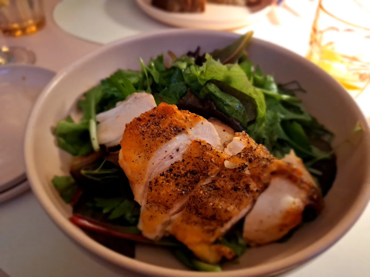 Simple Green Salad with Chicken