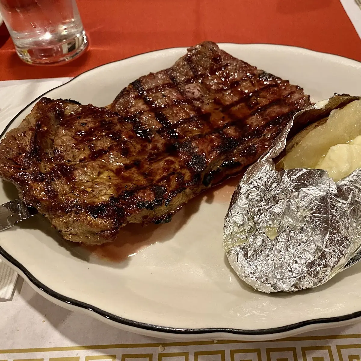 Delmonico Steak with Baked Potato