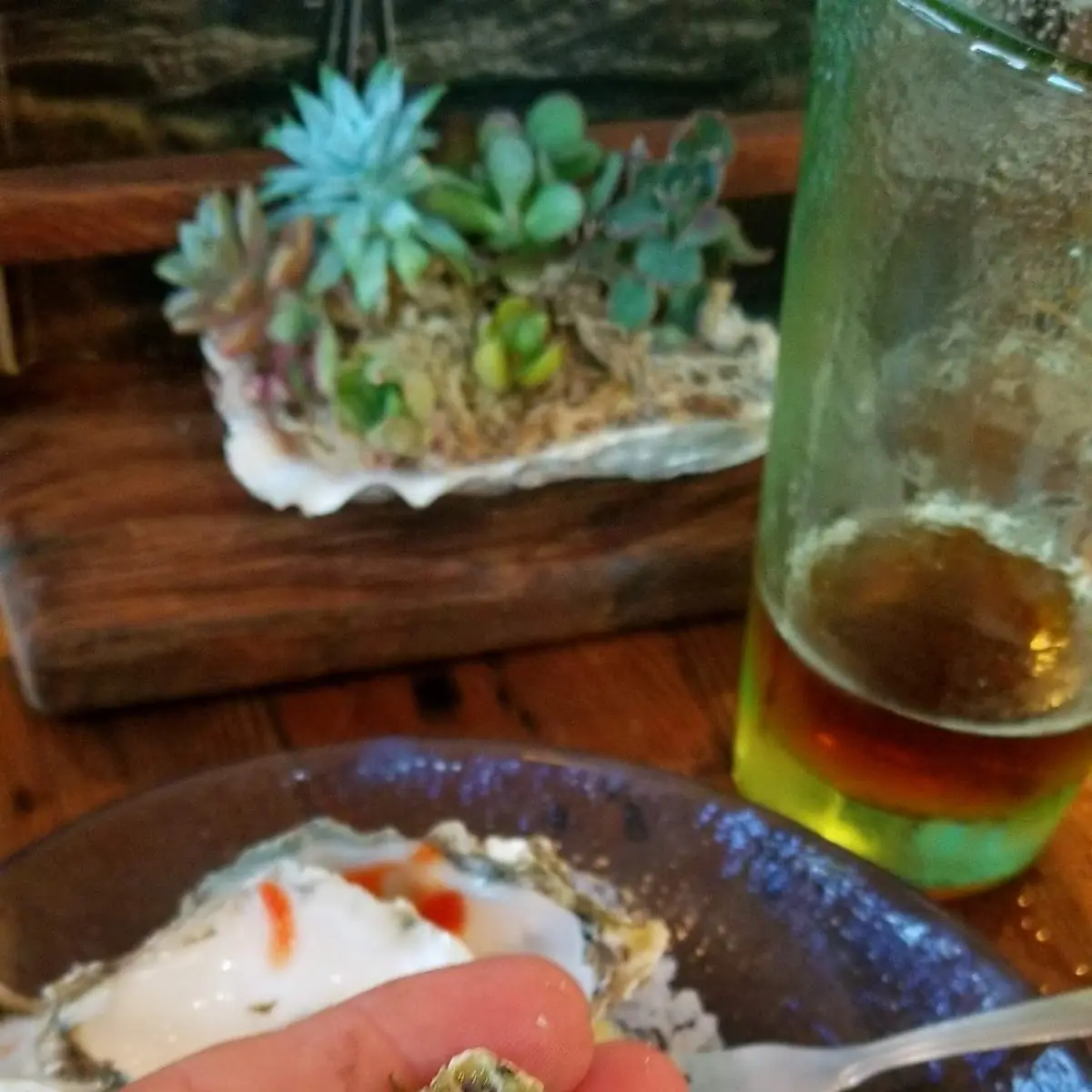 Pacific Oyster with Cocktail Sauce
