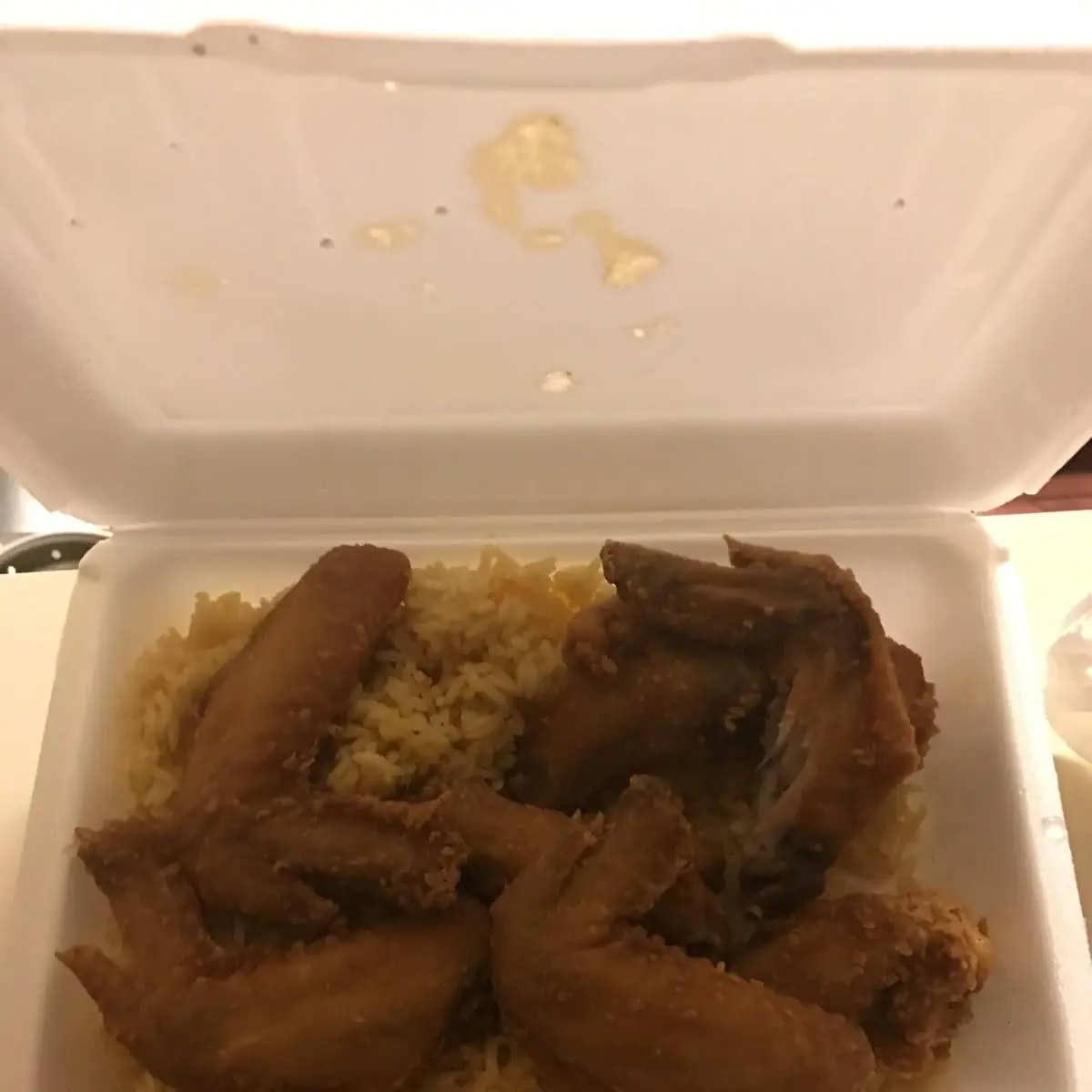 Chicken Wings and Fried Rice