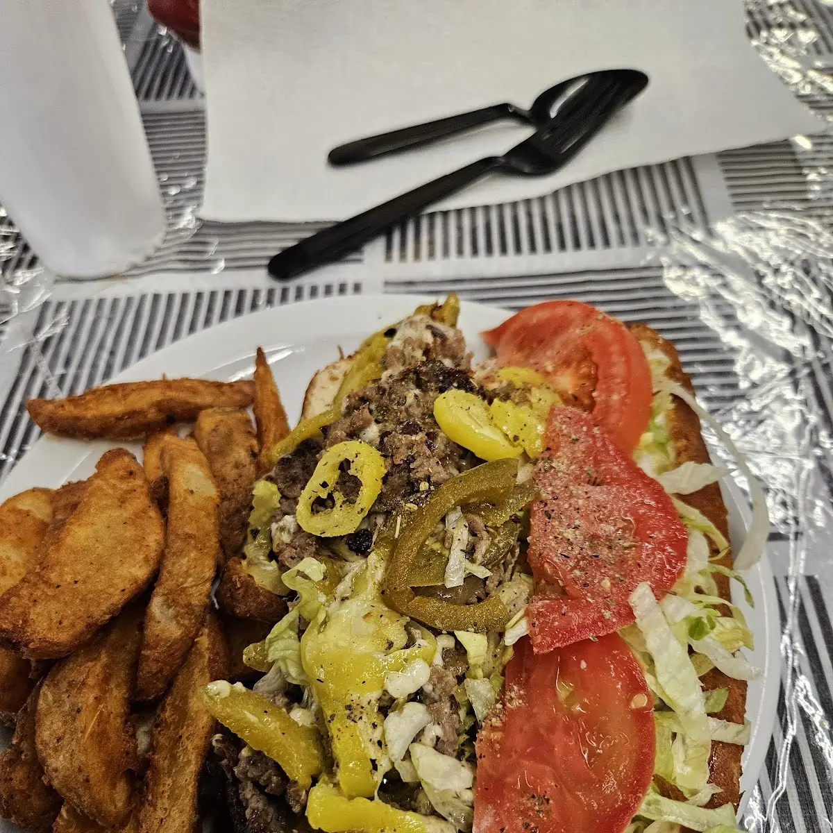 Dab's Loaded Steak Sub