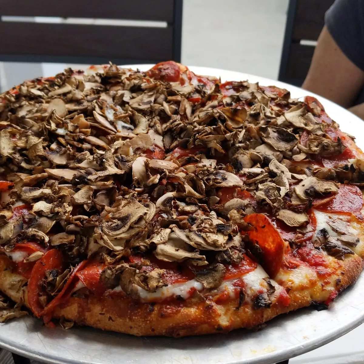 Pepperoni and Mushroom Pizza