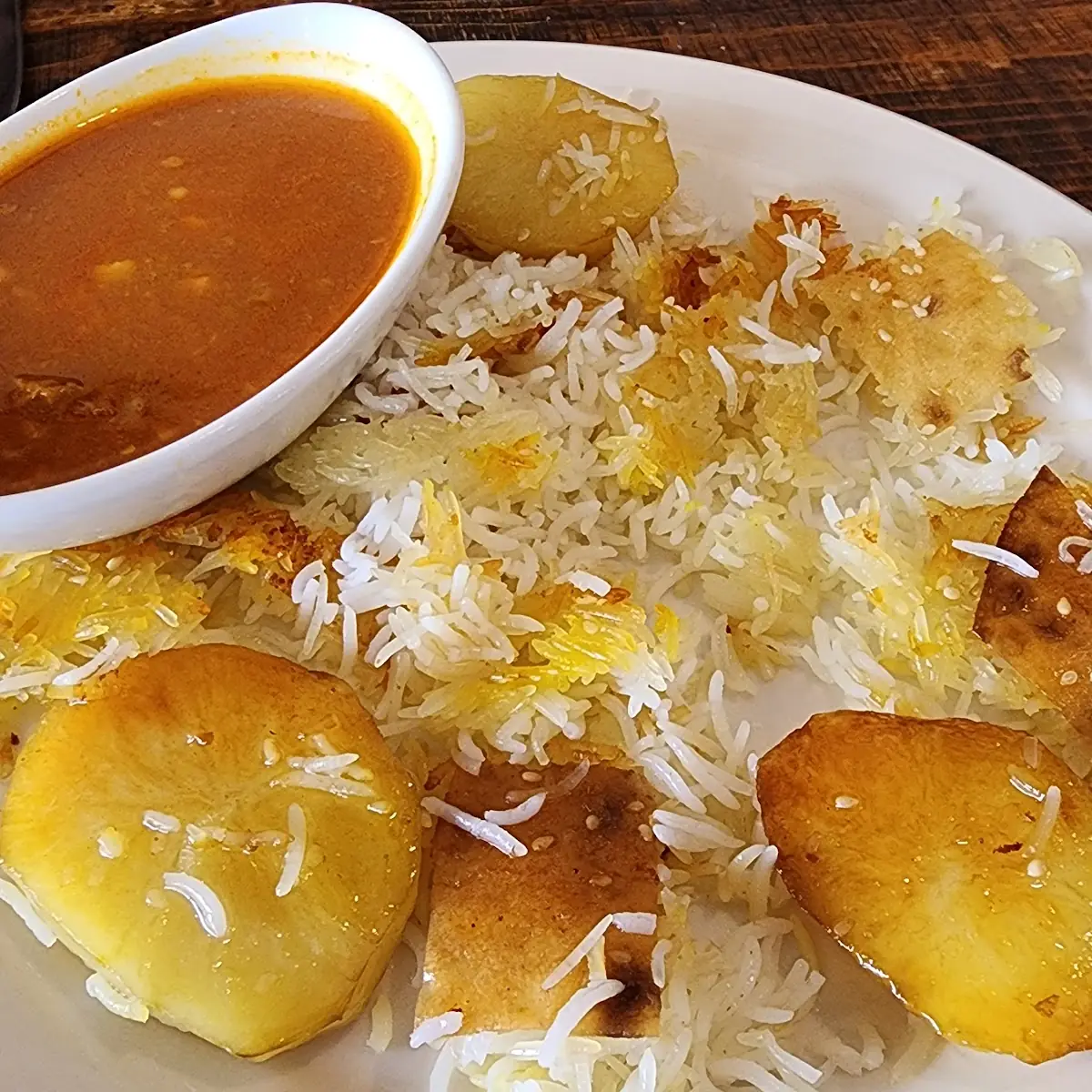 Tadig with Stew Chicken